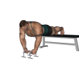 Push Up - Bar Leg Raised Close Grip